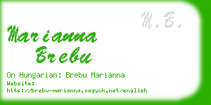 marianna brebu business card